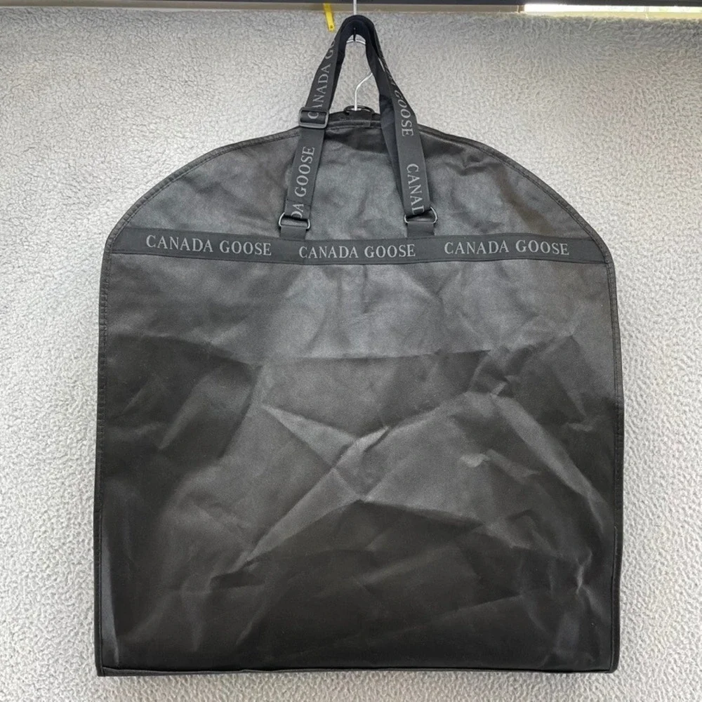 Canada Goose Garment Bag Unisex OS Black Logo Zippered Travel Storage Fold